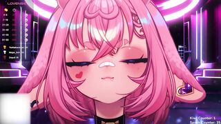 Sexy Hentai Gamer Girl VTuber Plays Hentai Game with Herself - 2 image