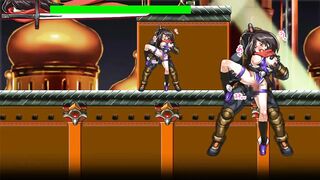 Sexy soldier babe in Sc Azuka hentai game gets naughty with soldiers in steamy sex game - 9 image