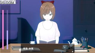 Naughty Tease My Tutor in a Short-Handed Hentai Game