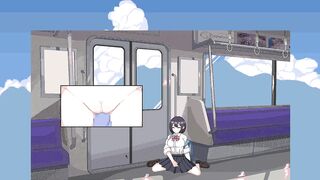 Check out this wild teen in tattoos and heels riding a car in this erotic game!