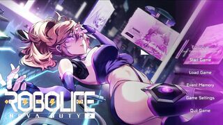 Nova Duty, the busty anime hentai, gets her pussy fingered in Robolife2's new sexdoll game