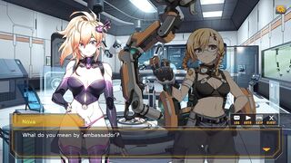 Nova Duty, the busty anime hentai, gets her pussy fingered in Robolife2's new sexdoll game