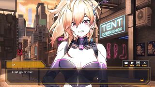 Nova Duty, the busty anime hentai, gets her pussy fingered in Robolife2's new sexdoll game