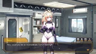 Nova Duty, the busty anime hentai, gets her pussy fingered in Robolife2's new sexdoll game