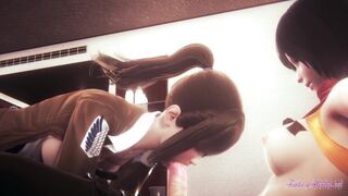 Mikasa Futanari and Sasha's Hentai Sex Compilation - Japanese asian Compilation Game Porn Animation