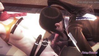 Mikasa Futanari and Sasha's Hentai Sex Compilation - Japanese asian Compilation Game Porn Animation - 5 image