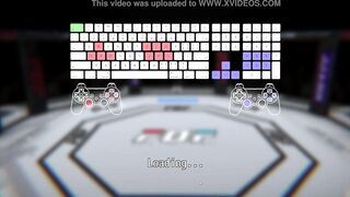 Watch these anime babes fight and take each other's clothes in a cosplay anal adventure! - 5 image