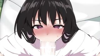 Check out this anime babe's deep BJ skills in this hot anime video! - 5 image