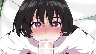 Check out this anime babe's deep BJ skills in this hot anime video! - 9 image