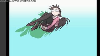 Sakaki from anime gets her tight ass pounded & jizzed on in this cum-filled game