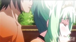 Big-titted Japanese teen gets massive creampie in uncensored cartoon hentai - 9 image