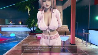 Big-titted anime babe takes a hard pounding in a pool & takes a massive facial cumshot in POV