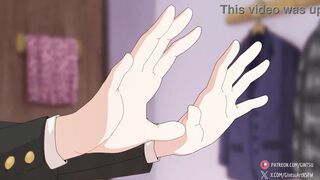 Cute Japanese cutie takes a hard pounding in hot hentai video - 1 image