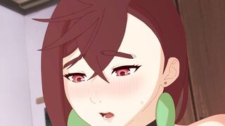 Momo's Hornyness: The Hentai Animation of a Naughty Momo Taking a Creampie - 2 image