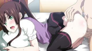 Sakura from Fate hentai gets a rough pounding in a saber fight!