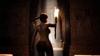 Lara, the horny Temple investigates, gets creampied in this abandoned temple
