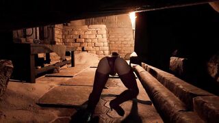 Lara, the horny Temple investigates, gets creampied in this abandoned temple