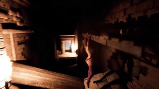 Lara, the horny Temple investigates, gets creampied in this abandoned temple