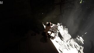 Lara, the horny Temple investigates, gets creampied in this abandoned temple