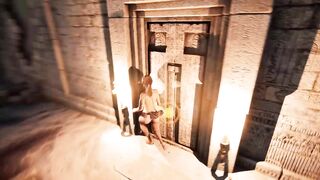 Lara, the horny Temple investigates, gets creampied in this abandoned temple
