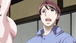 Stepmom gets her big tits and milf pussy filled with cum in a wild hentai party - 9 image