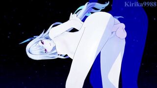 Genshin Impact Hentai - Big boobs anime babe gets intense sex with Skirk and Varesa