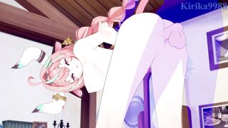 Genshin Impact Hentai - Big boobs anime babe gets intense sex with Skirk and Varesa