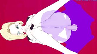 Get ready for a wild ride as Videl and Android 18 go wild in this anime hentai with big boobs and ecchi action!