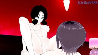 Get ready for a wild ride as Videl and Android 18 go wild in this anime hentai with big boobs and ecchi action!