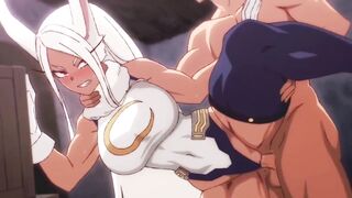 Mirko's Uncensored Hentai Animation: Big Tits & Cum-filled Mouths! - 4 image