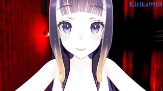 Hololive VTuber POV Hentai: Ninomae Ina and Minato Aqua get it on in intense sex scene