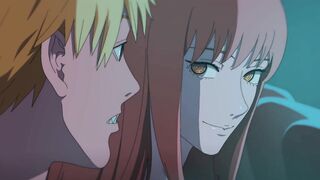 Sexy anime chick takes a chainsaw in every hole, then gets a creamy surprise in doggystyle - 1 image