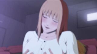 Sexy anime chick takes a chainsaw in every hole, then gets a creamy surprise in doggystyle - 10 image