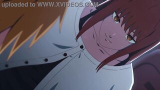 Sexy anime chick takes a chainsaw in every hole, then gets a creamy surprise in doggystyle - 8 image