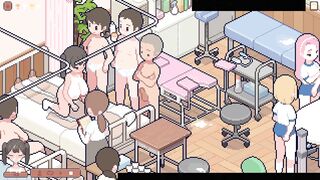 Karada Sokutei-Shi and her pal take turns getting their tight holes drilled in Hentai Game - 10 image