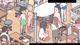 Karada Sokutei-Shi and her pal take turns getting their tight holes drilled in Hentai Game - 4 image