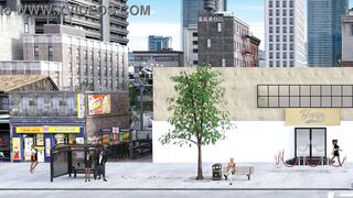 Curvy Japanese slut gets creampied by multiple guys in 3D hentai game