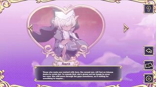 Succubus Chan, the sexy giant-breasted nun, undresses and teases in 3D hentai game