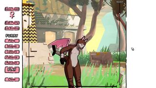 Watch this busty babe in a sexy outfit & blow like a pro in futanari game!