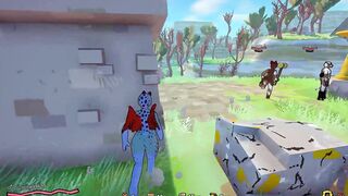 Watch this busty babe in a sexy outfit & blow like a pro in futanari game!