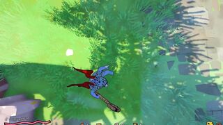 Watch this busty babe in a sexy outfit & blow like a pro in futanari game!