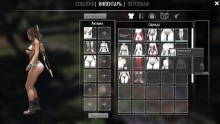 Lara Croft gets her tight pussy stretched with a thick glass bottle in a steamy hentai game - 3 image