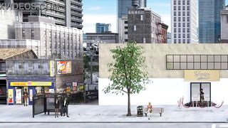 Watch this cute stripper satisfy herself with a massive dildo in a kinky hentai game!