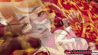 Christmas Bunny cosplay in pantyhose gets kinky with pussy fingering, G-spot stimulation, and double hole vibrators for a happy