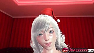 Santa's naughty Christmas party: Double blowjobs, double penetration, and creampies for two hung studs in Red Room Christmas Time