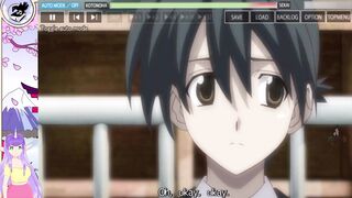 School Days Hentai Part 3: Big-breasted Japanese babe gets schooled in steamy hentai action