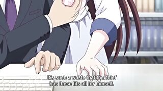 Watch this kinky hentai worker moan while getting slammed by his boss in doggystyle