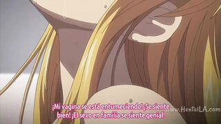 Step-sis and her horny milf friend get down and dirty in this hentai - 10 image