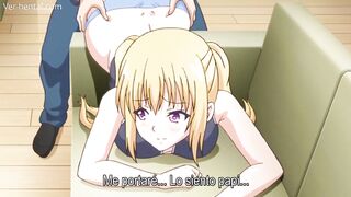 Stepdaughter gets her tight ass drilled by her dad in steamy hentai