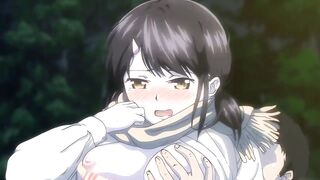 Steamy hentai: Big tits and moaning babe gets creampied in doggystyle - 7 image